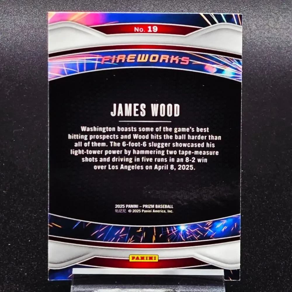 James Wood Fireworks Call to Arms /249 RC Washington Nationals Top Prospect
